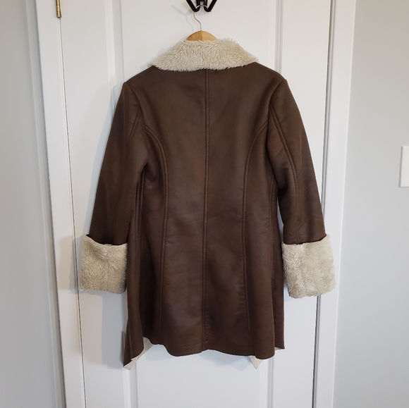 SISLEY Faux Suede and Sherpa Coat - Picture 4 of 8